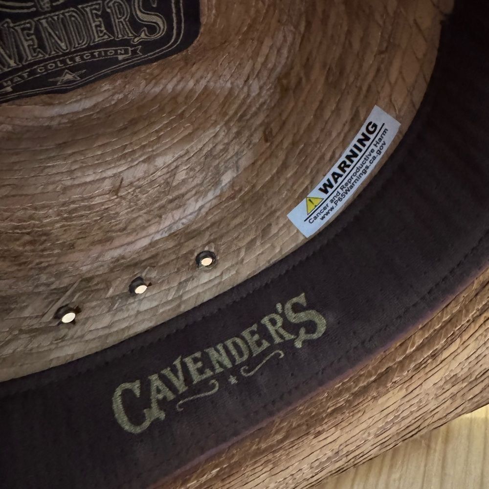 Cavender’s Ranch Collection Western Hat Mens Tan Straw 15X Cowboy - Picture 9 of 11
